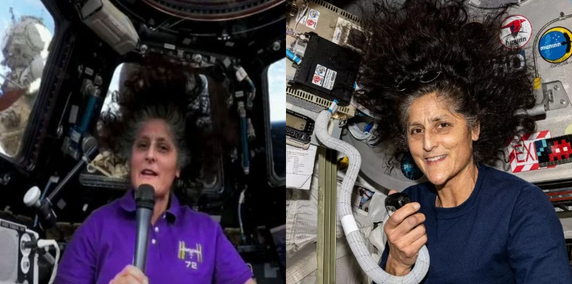 Diwali from 260 mile Sunita Williams s special happy diwali video message from space 