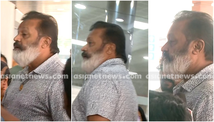 suresh Gopi avoid media questions on his entry in Thrissur pooram venue in ambulance 