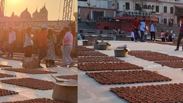 Ayodhya Deepotsav 2024: 1.25 lakh Cow Dung Lamps tvk