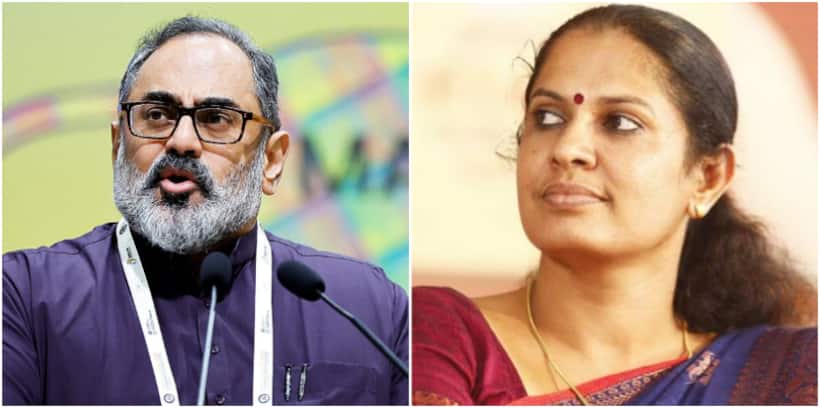 'Justice for Naveen Babu': Rajeev Chandrasekhar demands legal action against PP Divya after surrender
