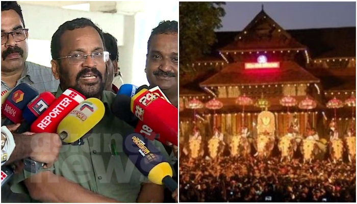 Thrissur Pooram disruption Minister K Rajan against cm pinarayi vijayan statement