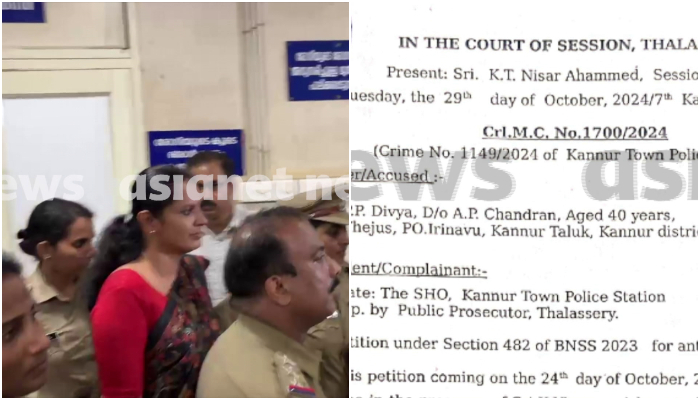 Serious findings against PP Divya in Sessions Court order denying anticipatory bail in adm naveen babu's death