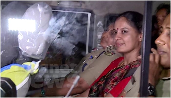 ADM Naveen Babu death PP Divya remanded  taken to Pallikunnu women jail  