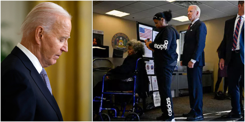 US President Biden stands in long queue for 40 minutes to cast his vote in Delaware