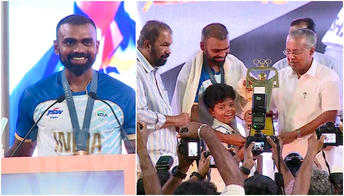 kerala government honour Indian hockey legend and retired Malayali goalkeeper P R Sreejesh