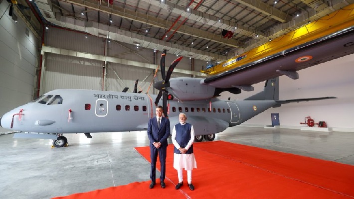 PM Modi on India's Defense Revolution: C-295 Aircraft Factory Launch and Defense Industry Milestones GVR