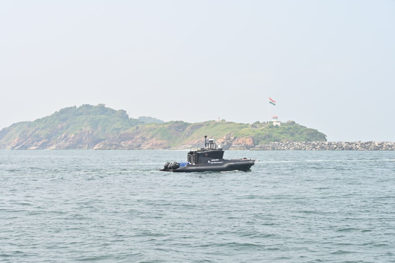 Autonomous surface vessel 'Matangi' completes first leg of 'Sagarmala Parikarma' from Mumbai to Karwar gcw