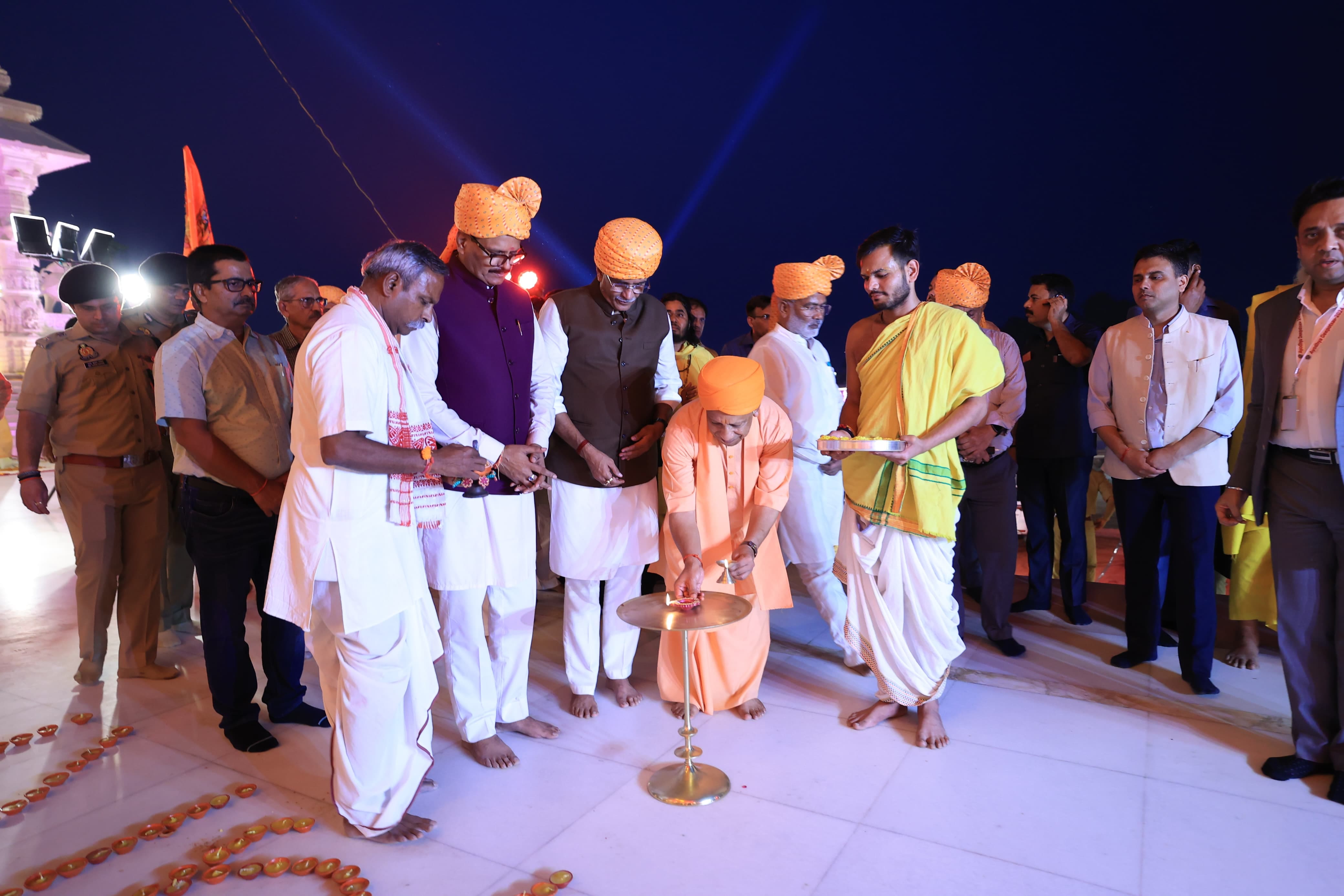 CM Yogi lights diyas of faith at Ram Lalla Temple for a historic Deepotsav gcw