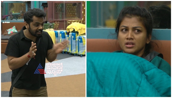 bigg boss kannada 11 Gouthami Jadav and dhanraj achar fights gow