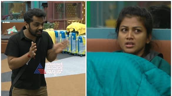 bigg boss kannada 11 Gouthami Jadav and dhanraj achar fights gow