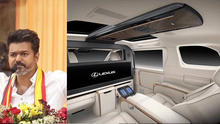 Tamil Actor Vijay New Lexus LM 350h Car Features and Price mrq