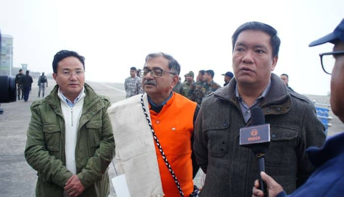 Arunachal Pradesh CM Honors IAF Veterans at Tawang Car Rally Finish Line vel