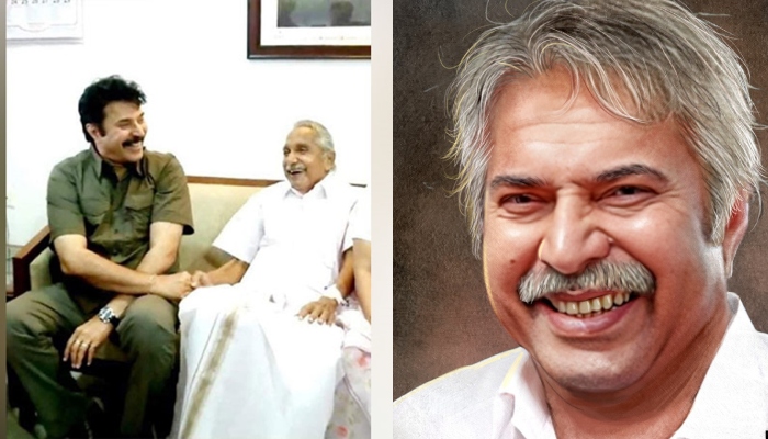 Mammootty as Oommen Chandy concept photo goes viral, oommen chandy biopic 