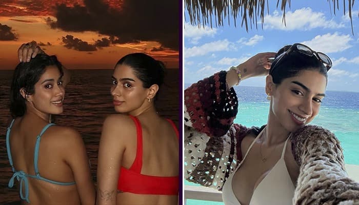 Photos Janhvi Kapoor, Khushi don bikini on their beach vacation; enjoy stunning sunset RBA