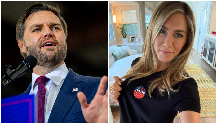 Jennifer Aniston slams JD Vance's 'Childless cat lady' remark; Reveals her vote RTM