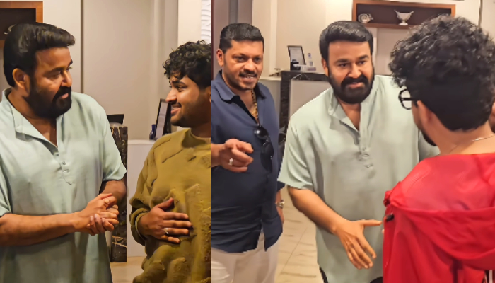 pani movie team celebrates success with mohanlal sagar surya junaiz vp bobby kurian joju george video