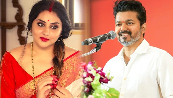 Actress And Politician Namitha Advises For TVK Leader Thalapathy Vijay gvd