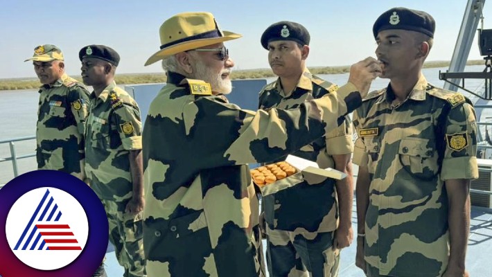 PM Modi Celebrates Diwali with BSF Jawans at Creek Border rav