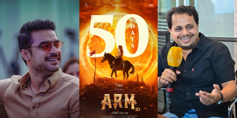 arm succeed 50 days in theater screen writer sujith nambiar emotional post tovino thomas