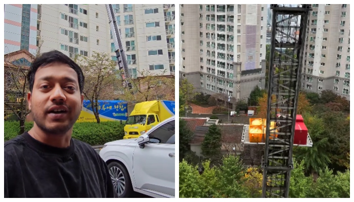 video of Koreans changing household appliances while moving out of flats has gone viral 