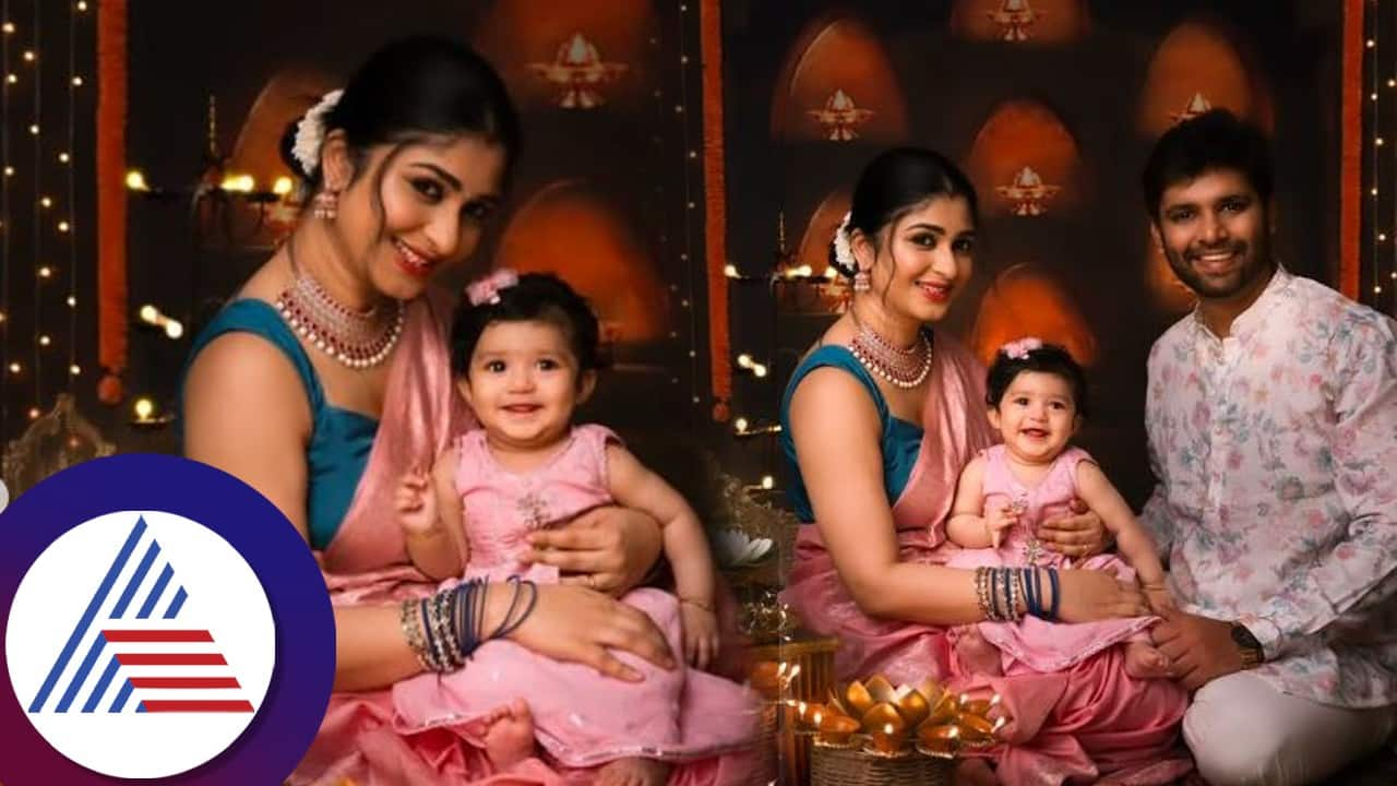 Aditi prabhudeva first deepavali photoshoot with family goes viral vcs