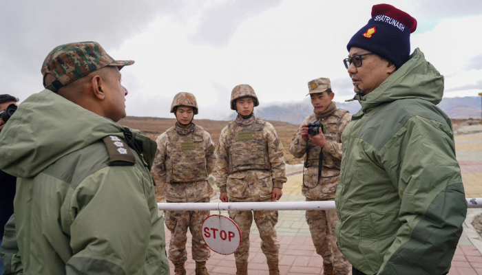 Minister Kiren Rijiju celebrates Diwali with soldiers in Arunachal Pradesh, meets Chinese PLA Troops at LAC dmn