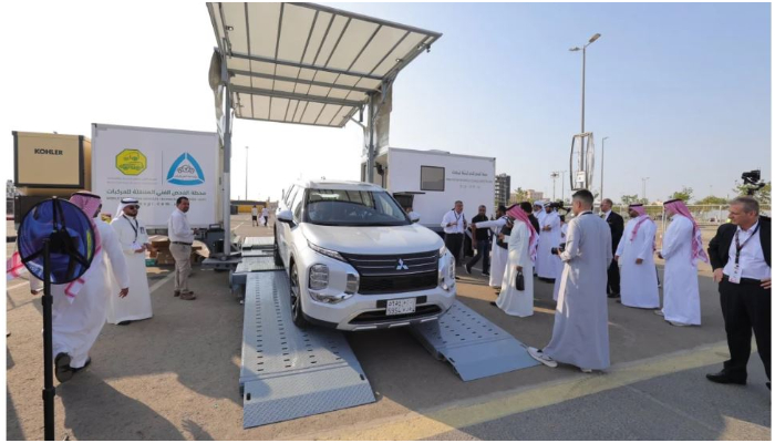 six mobile stations started for the periodical inspections of vehicles 