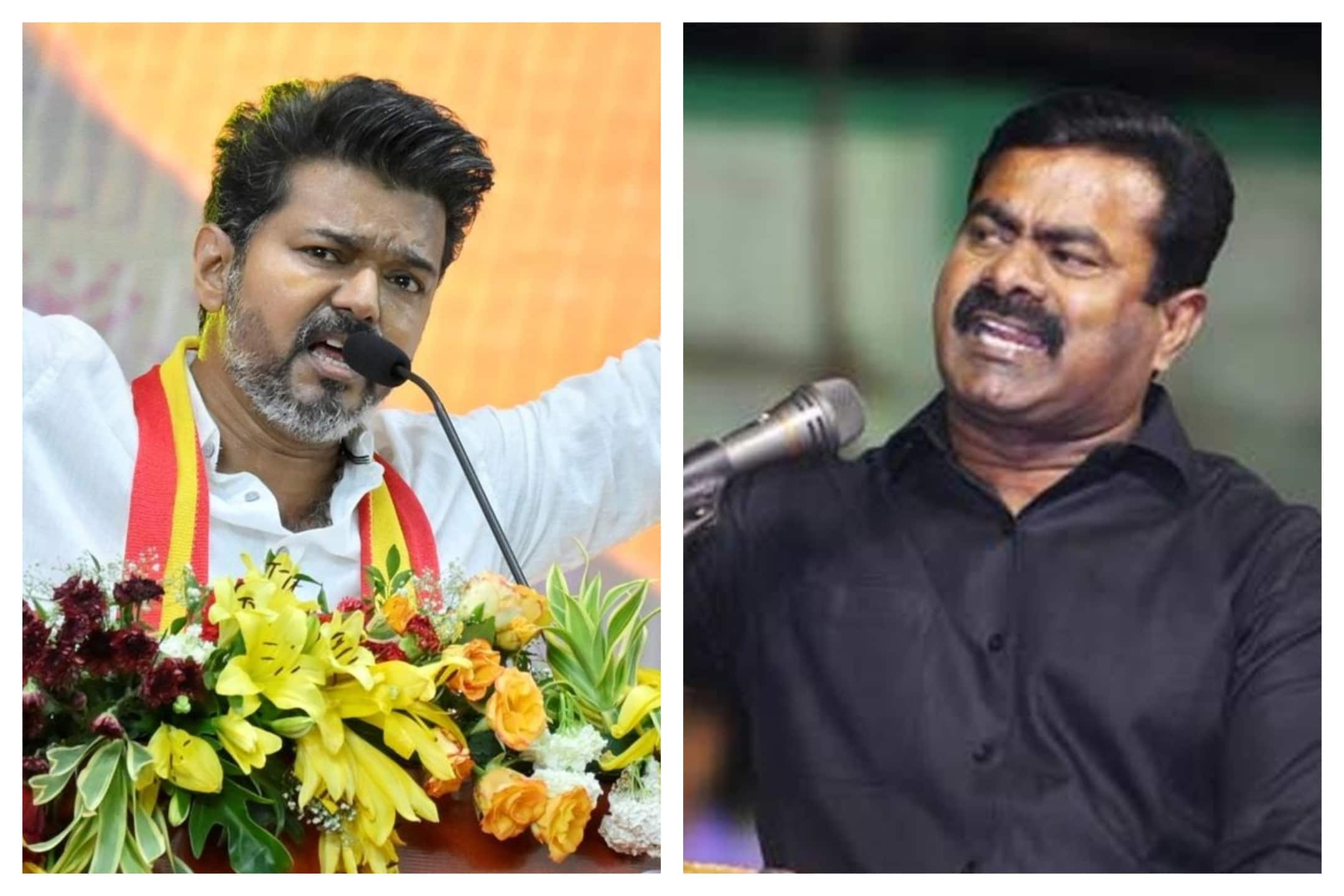 NTK leader Seeman fuming against Vijay on tamil nationalisam comment