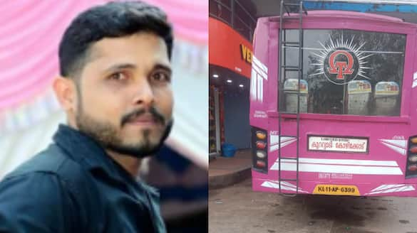 hit by speeding bus in the wrong direction biker dies in kozhikode