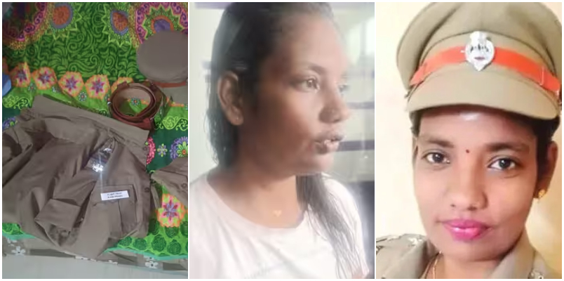 Woman Impersonating As Police Officer Arrested policewoman who did not pay for the facial Caught in that single doubt