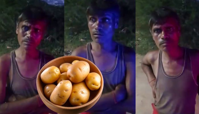 Uttar Pradesh Drunkard calls police over 250 gram potato theft mrq