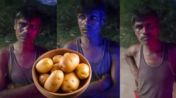 Uttar Pradesh Drunkard calls police over 250 gram potato theft mrq