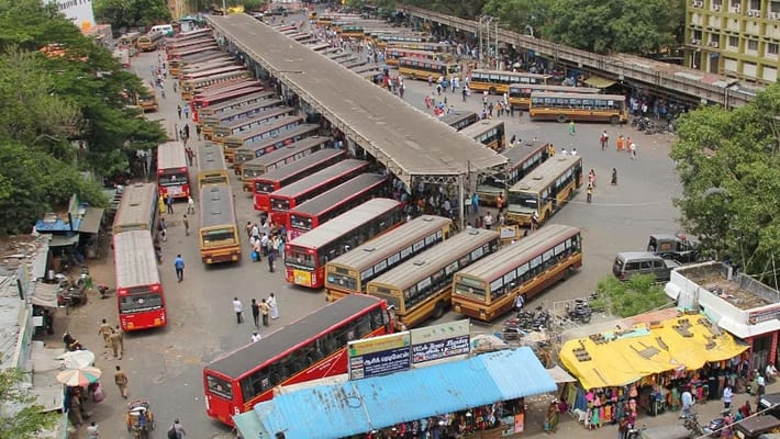 Chennai Broadway Bus Stand Change tvk