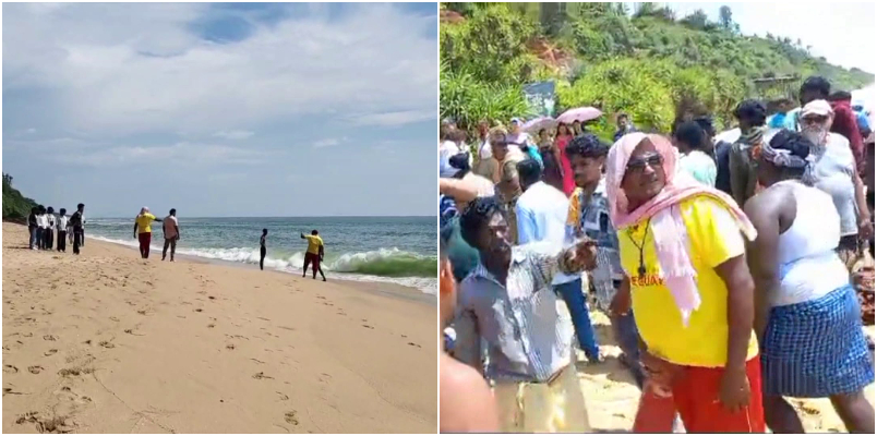 In Varkala two students who took bath at beach drowned one rescued search for the other