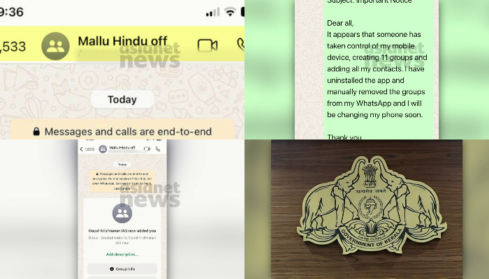 controversial hindu ias whatapp group in kerala, deleted