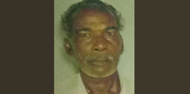 old man who went missing in Kaipamangalam was found dead