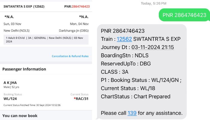 Waiting On RAC Ticket Jumps From 12 To 18 Bihar Man Questions Indian Railways san