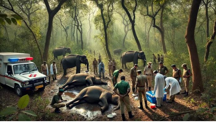 2 officials suspended on Bandhavgarh elephant deaths MP CM Mohan Yadav rules out pesticide cause san