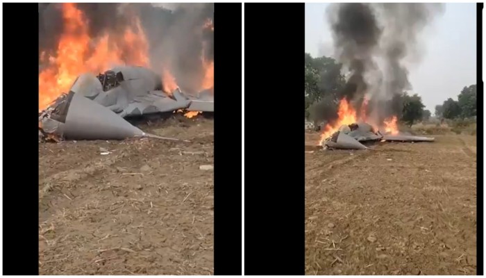 BREAKING: IAF Mi-29 fighter jet crashes in UP's Agra, pilot ejects safely (WATCH) shk