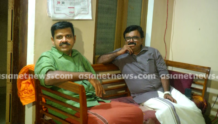 RSS leaders visit Sandeep Varier discussion in closed room