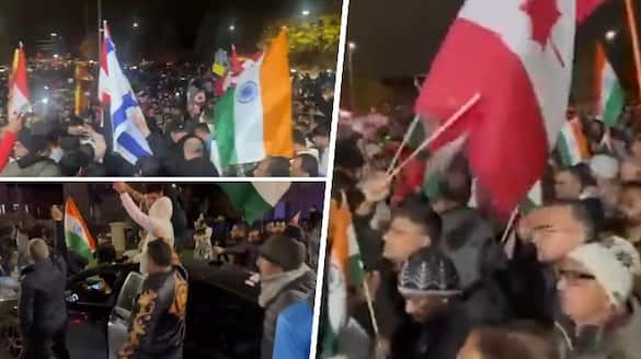 India Canada tensions Thousands of Hindus protest in Brampton after attack, chant Bharat Mata ki Jai WATCH anr