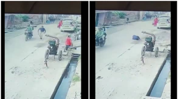 UP SHOCKER! Teacher shot dead by bike-borne men in broad daylight; chilling murder caught on CCTV (WATCH) shk