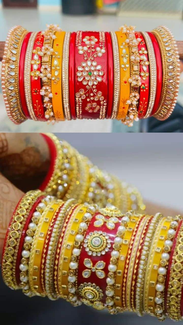 Chhath Puja 2024: 5 Stunning Red & Yellow Bangles sets for festival 