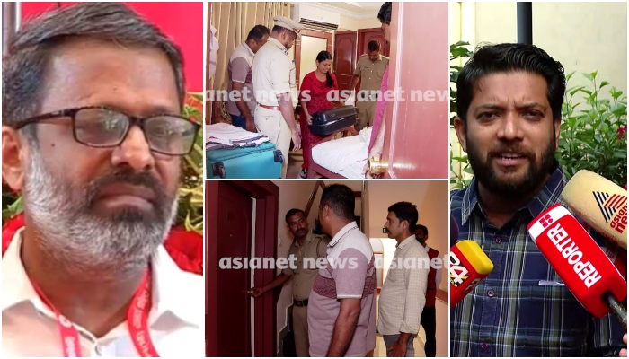 Palakkad congress leaders hotel room police raid over black money cpm response 