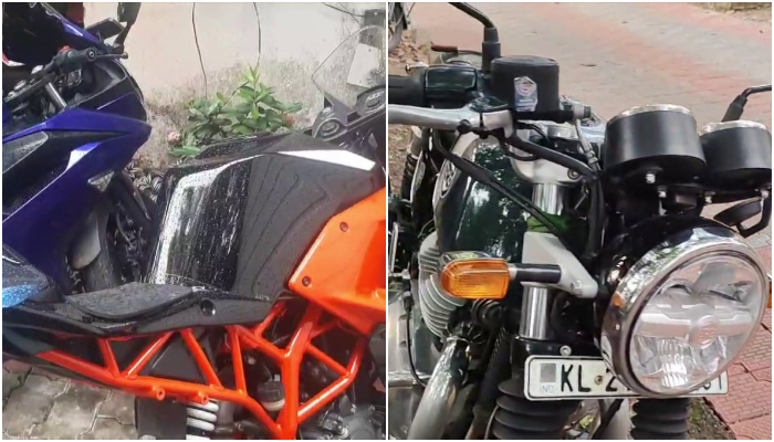 Bike stunts for reels; Police seized 25 bikes and fined them 