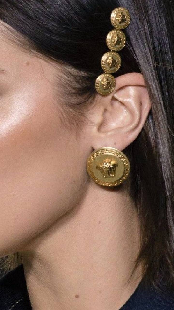 Coin Design Earrings idea for women