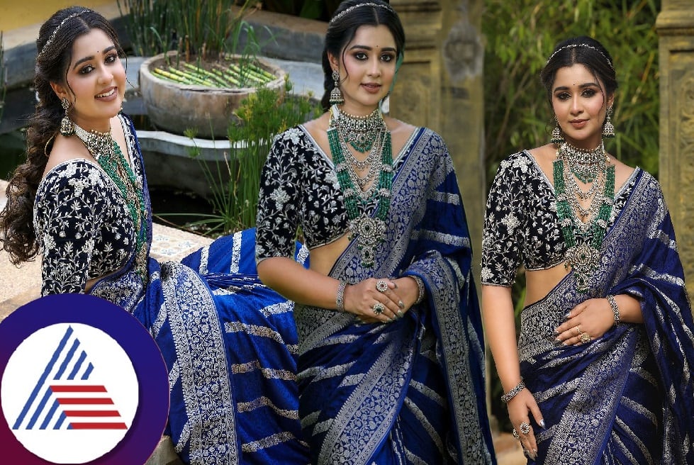 Mouna Guddemane looks gorgeous in her saree look pav