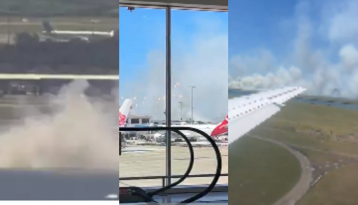 Qantas Flight makes emergency landing due to engine failure just minutes after take off 