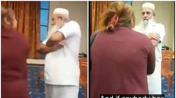 Woman slaps, fiercely confronts Muslim preacher in Britain who sent nudes to her daughter (WATCH) shk