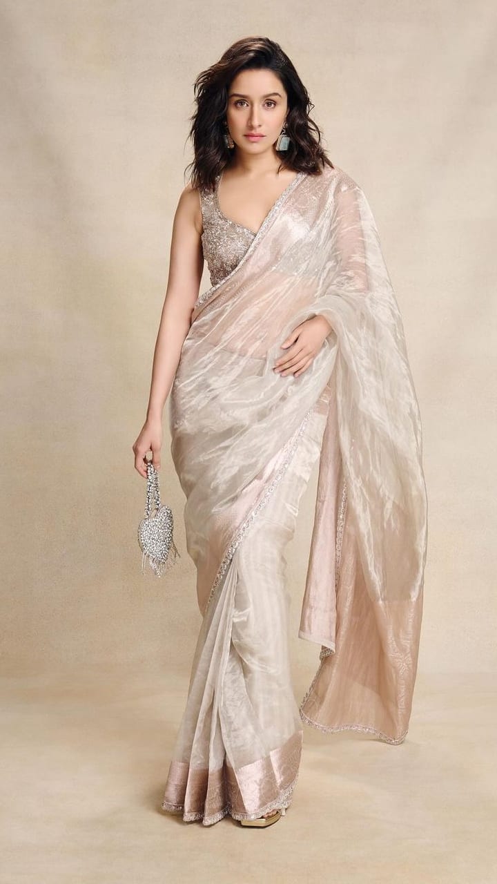 10 Trendy Tissue Sarees to Upgrade Your Wardrobe rav